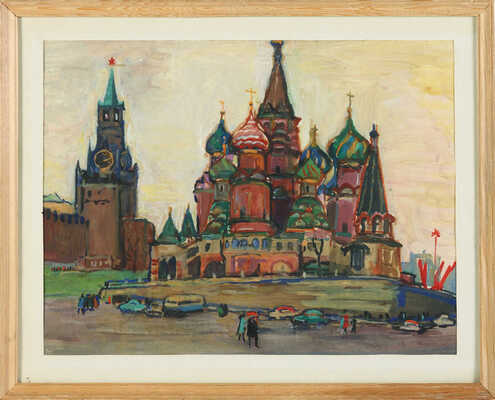 Гиппиус Наталья Александровна. Вид на собор Василия Блаженного